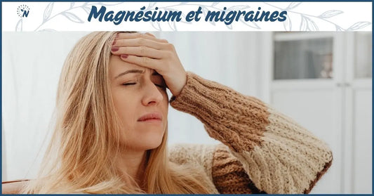 Femme souffrant de migraines, bannière blog magnésium et migraines