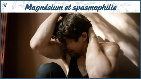 Crise de spasmophilie et carence en magnésium : homme se tenant la tête de douleur
