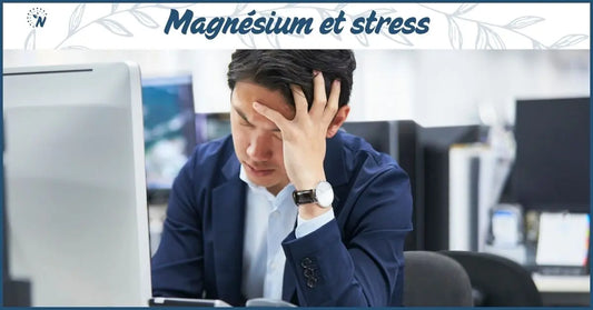 Un homme en situation de stress a son travail, lien entre magnésium et stress