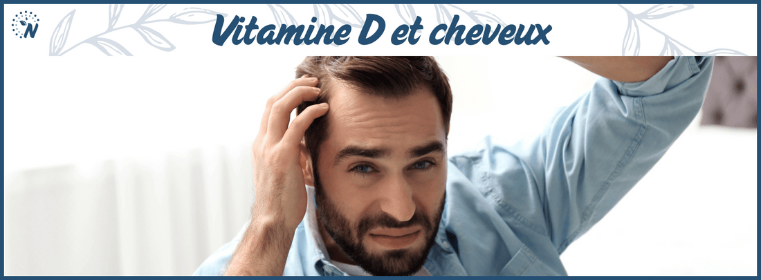 Un homme constatant une calvitie, lien avec un carence en vitamine D