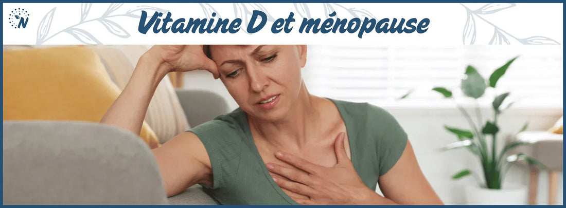 Une femme ménopausée, bannière du blog vitamine D et ménopause
