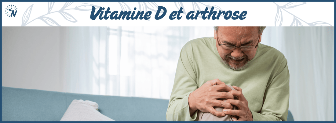 Une personne âgée souffrant d'arthrose, bannière du blog sur le l'aide de la vitamine D pour lutter contre l'arthrose