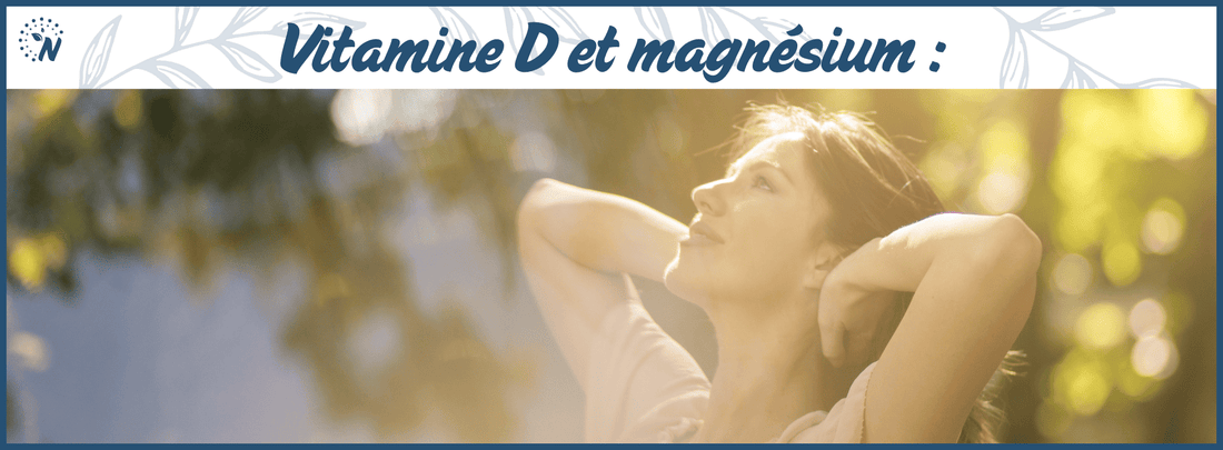 Une femme prenant le soleil, bannière du blog sur la synergie entre vitamine D (symbolisée par le soleil) et magnésium