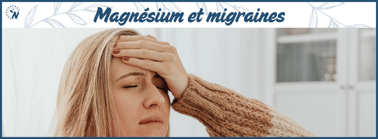 Femme souffrant de migraines, bannière blog magnésium et migraines