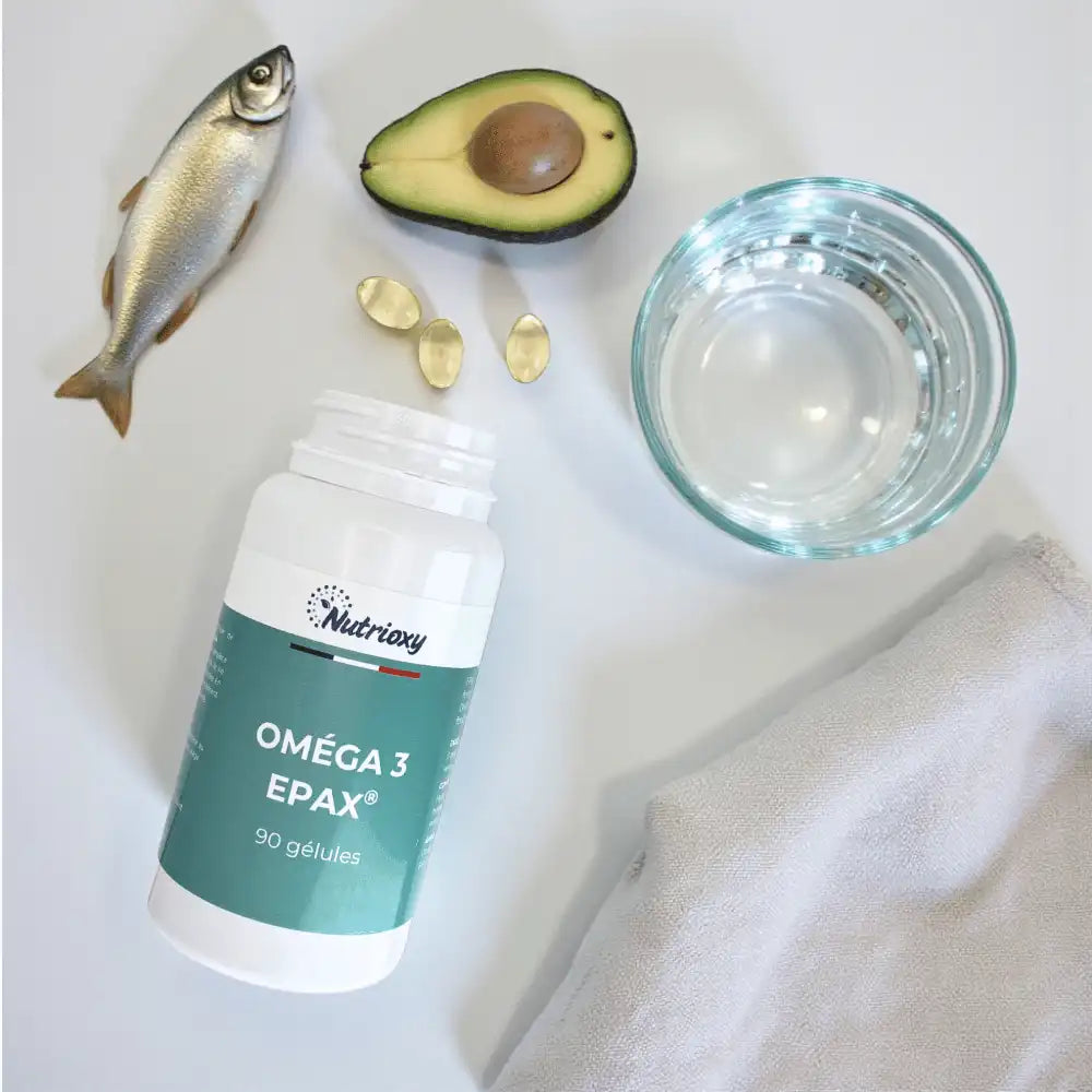 Photo produit Oméga 3 avec des aliments riches en acides gras